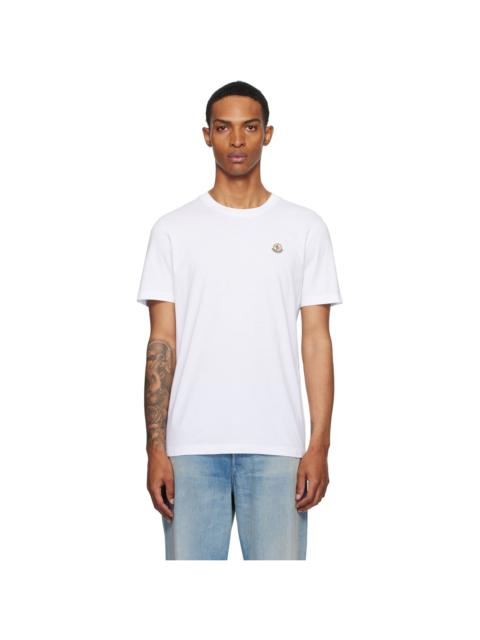 Moncler Three-Pack Multicolor Logo Patch Cotton T-shirts