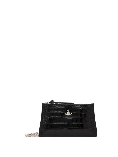 Vivienne Westwood Black Small Flat Zip Clutch
