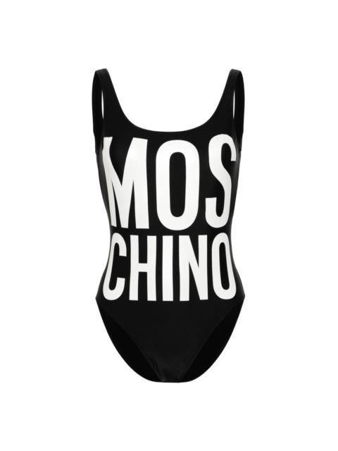 Moschino logo-print one-piece swimsuit