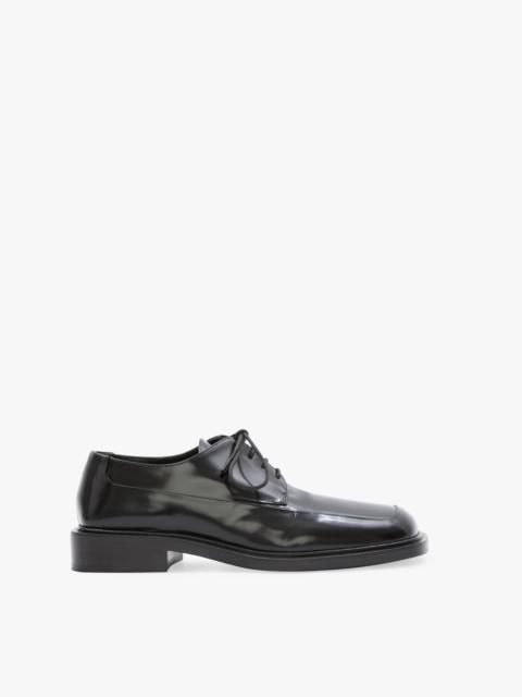 Victoria Beckham Flat Lace-Up Shoe in Black Leather