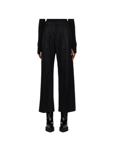 Jean Paul Gaultier Gray Pleated Trousers