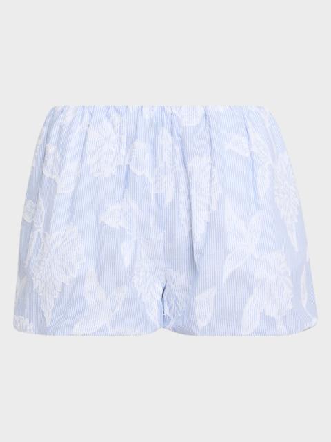 GENERATION LOVE Olson Floral Stripe Bubble Shorts