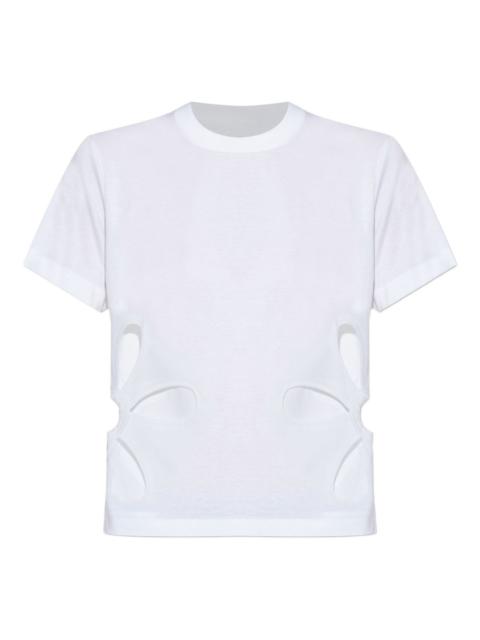 Noir Kei Ninomiya floral cut-out T-shirt