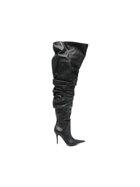 Amina Muaddi Anok thing-high heeled boots