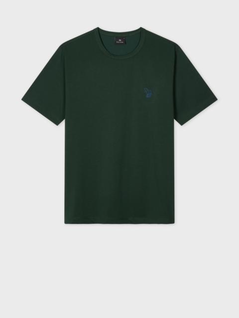 Paul Smith Dark Green 'Zebra Stripe' Logo T-Shirt