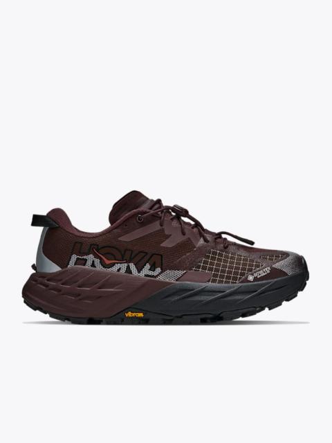 HOKA Women's Speedgoat 7 GTX Shoes in Deep Mauve/Black
