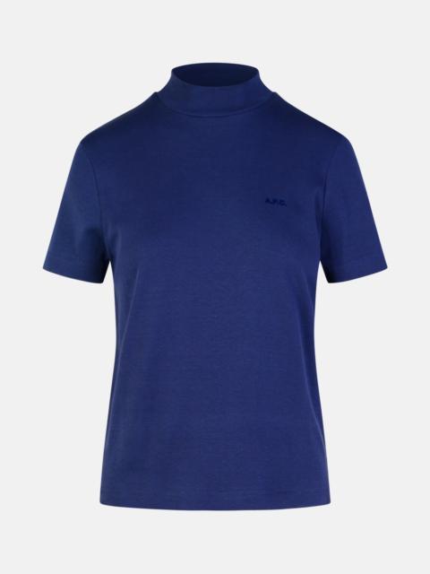 'CAROLL' NAVY COTTON T-SHIRT