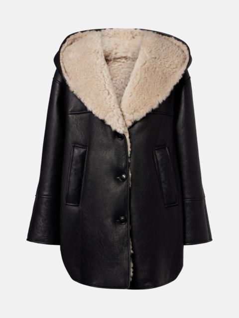 Alaïa Shearling-lined leather coat