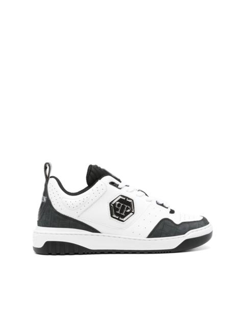PHILIPP PLEIN logo-appliquÃ© sneakers