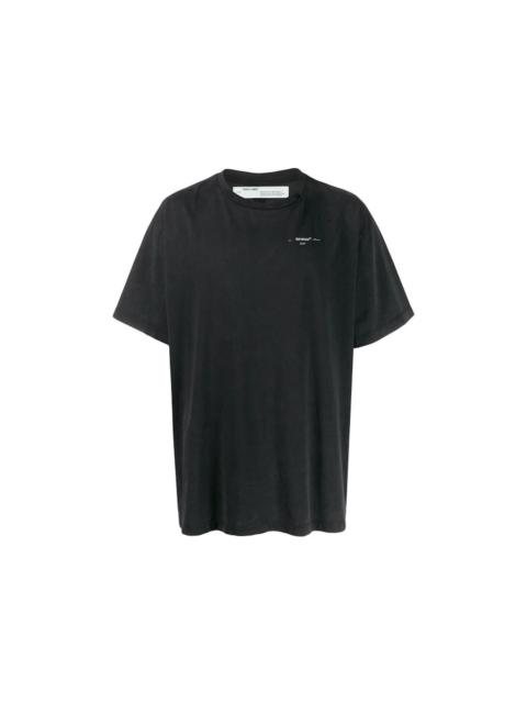 Off-White OFF-WHITE Oversized Abstract Arrows Embroidered T-Shirt Black/White