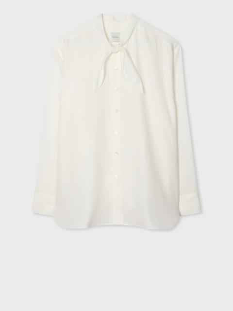 Paul Smith Women's Ivory Bow Blouse