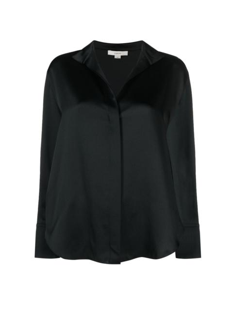 Vince long-sleeved silk blouse