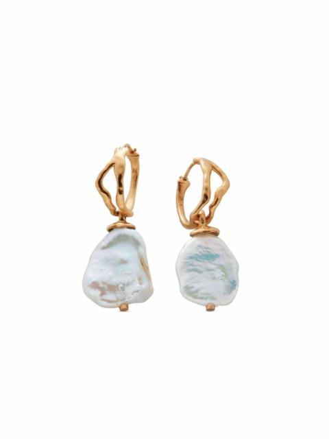 MONICA VINADER Keshi pearl hoop earrings