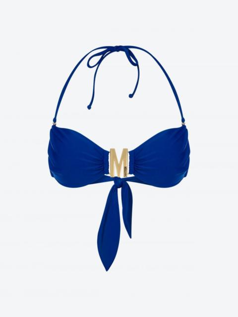 Moschino BIKINI TOP WITH M LOGO