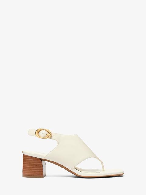 MICHAEL KORS Kya Flex Leather Thong Sandal