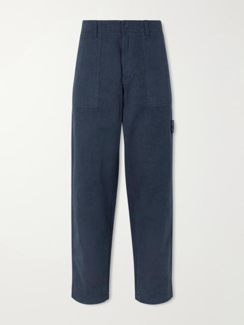 Stone Island STONE ISLAND GHOST Straight-Leg Cotton and Linen-Blend Trousers