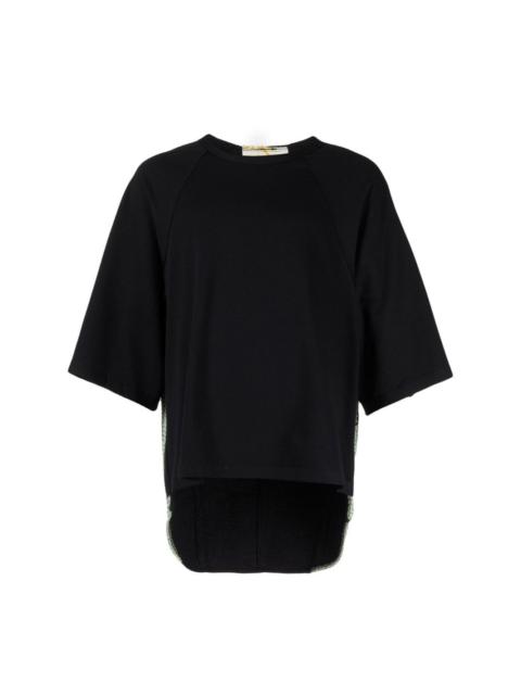 By Walid contrasting-stitch detail T-shirt