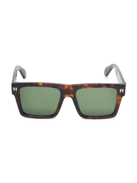 Off-White Men's 54MM Lawton Sunglasses - Havana Green