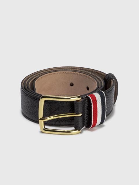 PEBBLED LEATHER BELT