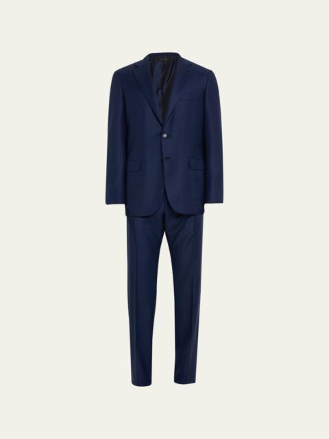 Brioni Men's Textured Solid Two-Piece Suit, Bright Navy