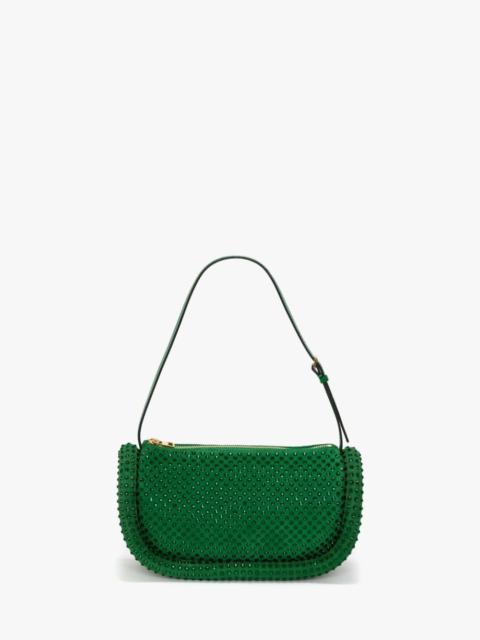 JW Anderson BUMPER-15 LEATHER SHOULDER BAG WITH CRYSTAL