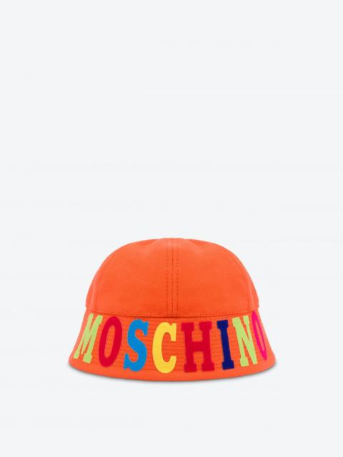 Moschino MULTICOLOR LOGO CANVAS HAT