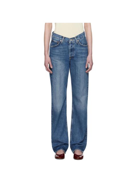 AGOLDE Blue V-Waist Kelly Jeans