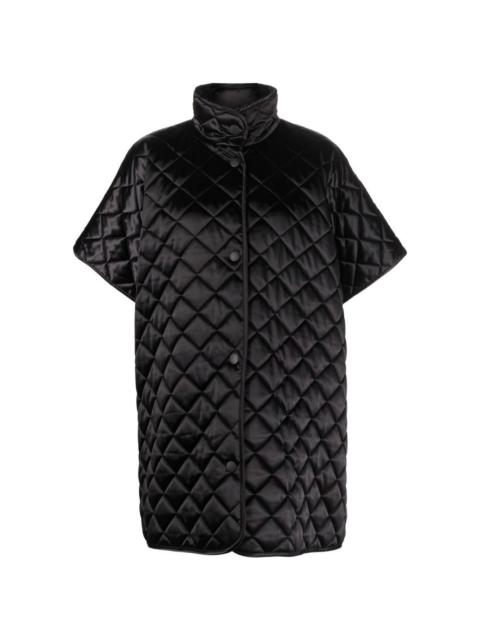 Moschino quilted short-sleeve coat