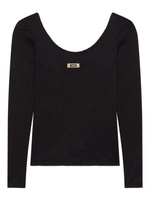 GCDS ribbed logo long-sleeve T-shirt