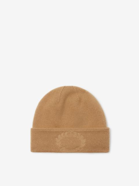 Burberry Oak Leaf Crest Cashmere Beanie
