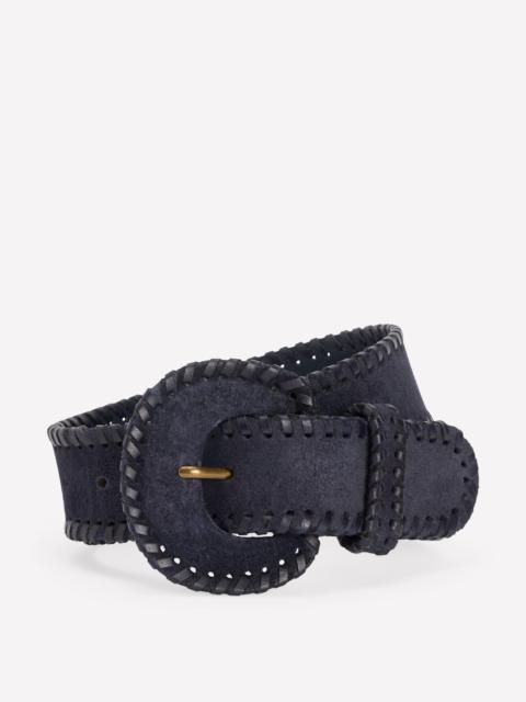 BODEN Covered Whipstitch Belt-Navy
