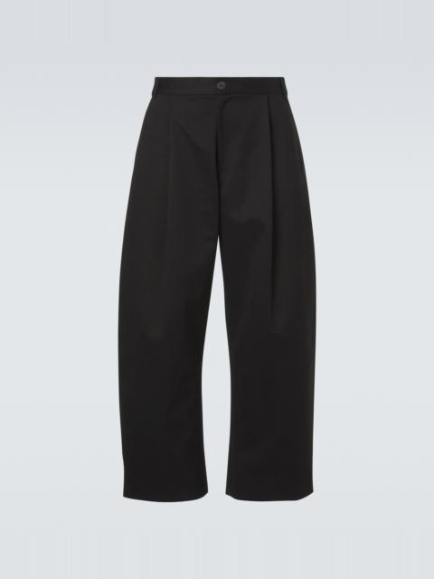 Studio Nicholson Sorte cotton wide-leg pants