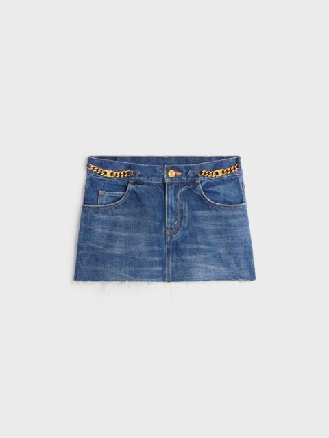 【CELINE】 Mini skirt in dark union wash denim Women's Mini skirt in dark union wash denim | CELINE | 24S