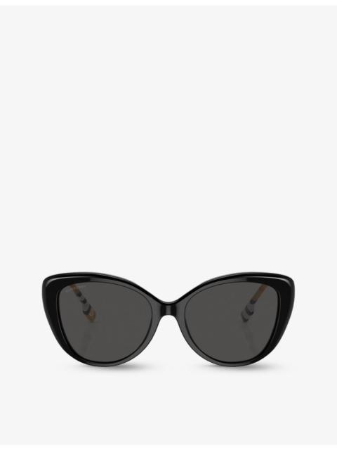 Burberry BE4407 cat-eye check acetate sunglasses