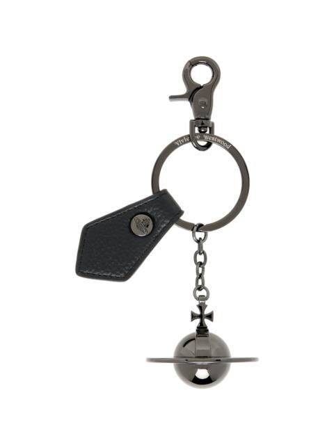 Vivienne Westwood Gunmetal 3D Orb Keychain