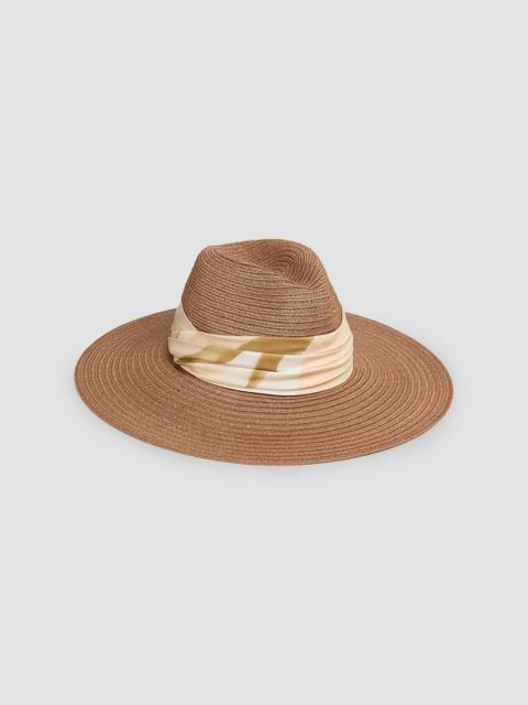 EUGENIA KIM Women's Emmanuelle Woven Wide-Brim Fedora - Camel