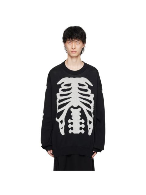 TAKAHIROMIYASHITA TheSoloist. Black & White Crewneck Sweater