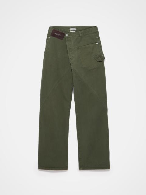 WOMENS TWISTED WORKWEAR JEANS IN WASHED GREEN