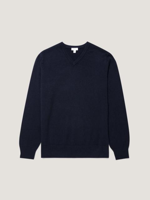 Sunspel Cashmere V‑neck Jumper