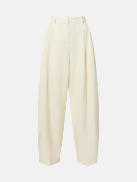 JACQUEMUS Man's pleated virgin wool wide-leg pants
