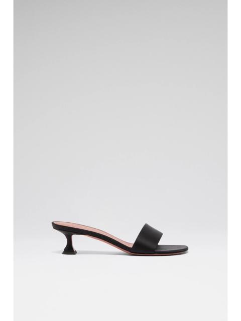 Amina Muaddi ANDREEA SLIPPER 45 BLACK SATIN