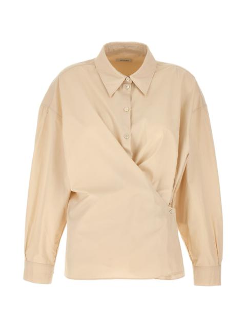 'Straight Collar Twisted' shirt