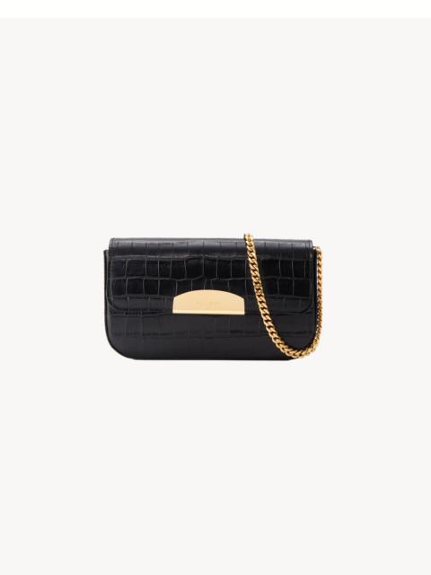 NILI LOTAN LE MIA EMBOSSED CROC CHAIN BAG