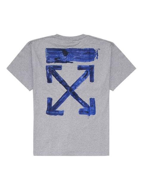 Off-White Off-White Blue Arrows Oversized Short-Sleeved OMAA038F191850100730