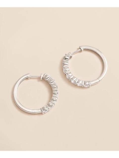 Brooks Brothers 0.5 CT. Lab-Grown Diamond 14k Gold Hoop Earrings