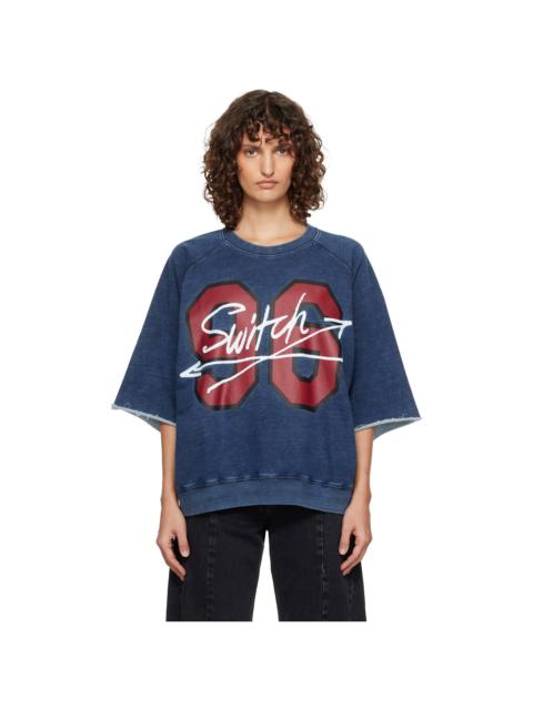 Vivienne Westwood Navy Washed '96 Switch' S/S Raglan Sweatshirt