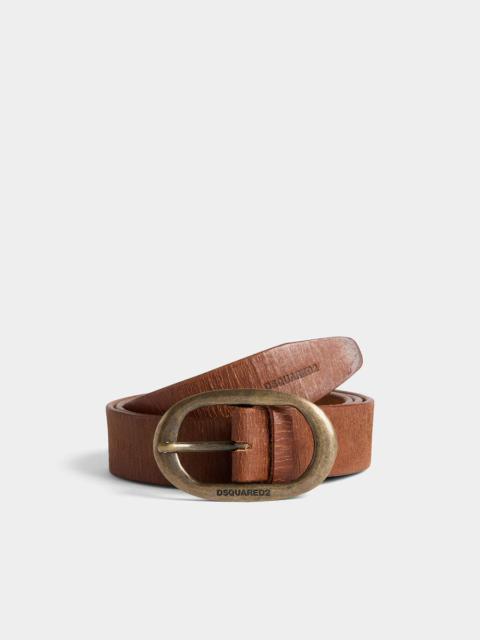 DSQUARED2 VINTAGE BUCKLE BELT