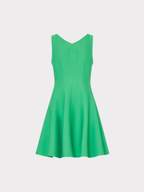 MILLY Sleeveless Stretch Cady Fit And Flare