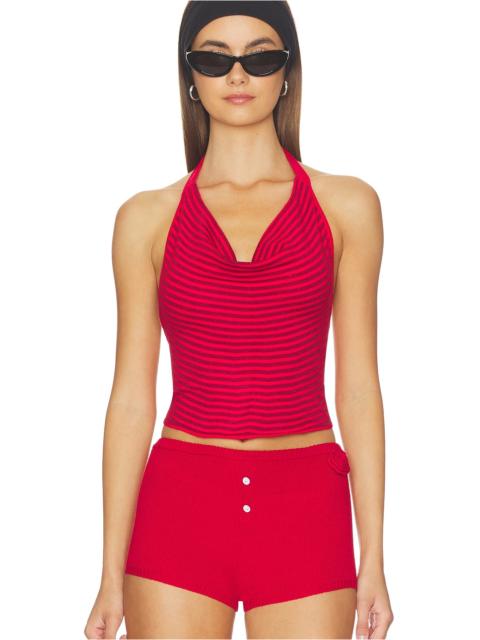 Frankies Bikinis X JENNIE Briar Cloud Knit Halter Top
