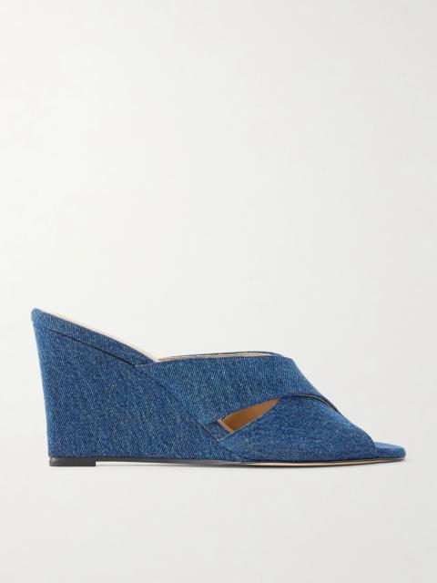 JAMIE HALLER The Rose Denim Sandals